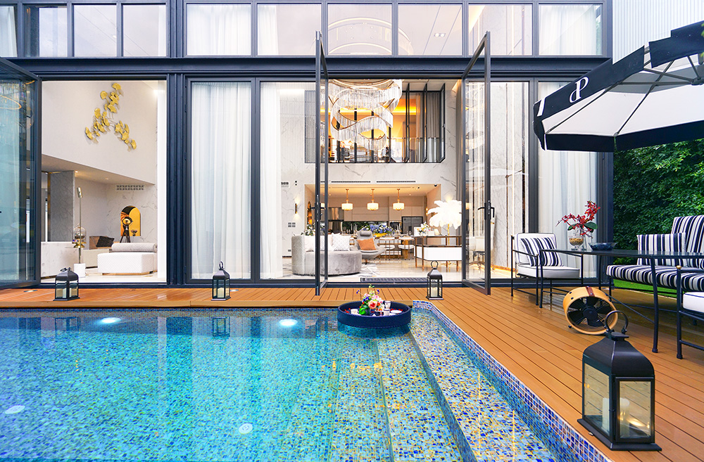 ขาย The Primary V ถ.เกษตร-นวมินทร์ บ้านหรู 4 ชั้น  SUPER LUXURY Class แต่งครบ พร้อมอยู่เหมือนโรงแรม 5 ดาว มีสระว่ายน้ำส่วนตัว