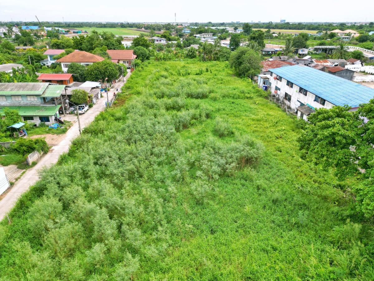 ขายที่ดินเปล่าติดคลองพระอุดม ปากเกร็ด นนทบุรี 3 ไร่ ใกล้วัดท่าเกวียน อบต. คลองข่อย ถนน 345